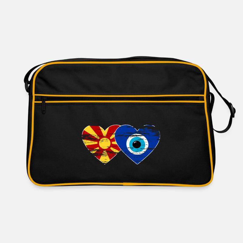 Drapeau Nazarpearl de Macédoine utilisé Sac Retro