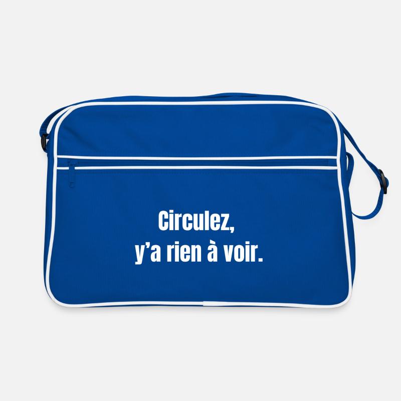 Circulez Rien à Voir Typographie Sac Retro