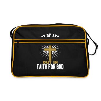 Christlich - Retro Tasche - Schwarz/Gold - Vorne