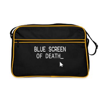 I am the Blue Screen of death1- Programmer Geek - Retro Tasche - Schwarz/Gold - Vorne