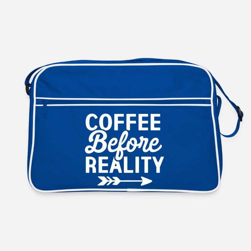 Coffee Before Reality Retro Bag