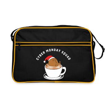 Cyber Monday shopping spree - Retro Bag - black/gold - Front