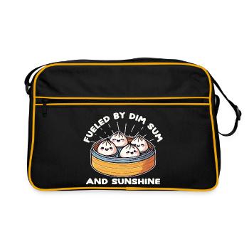 Dim Sum Soleil Joyeux - Sac Retro - noir/or - Devant