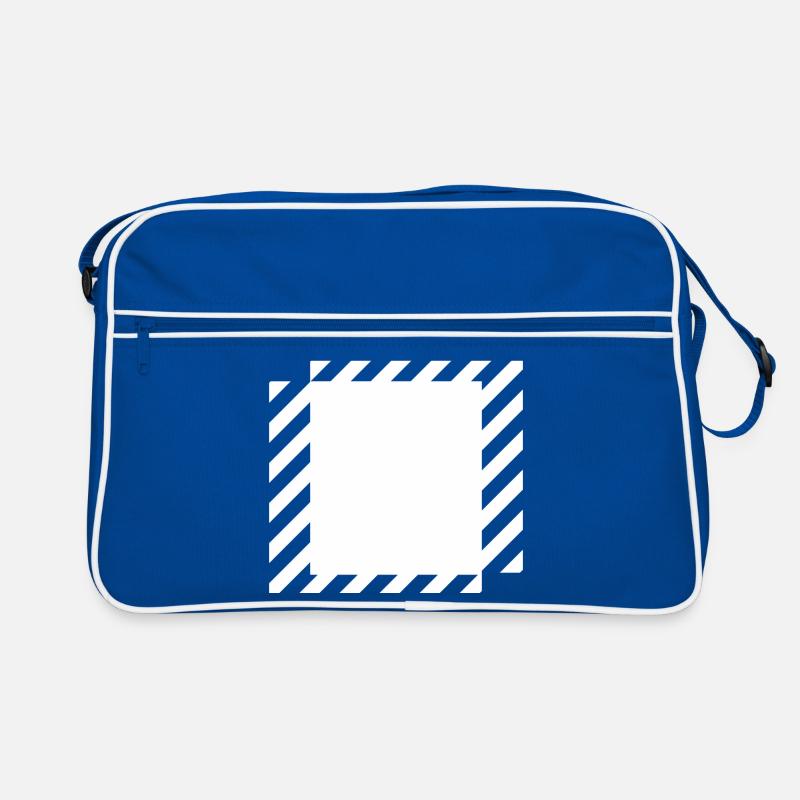 conception de lignes et de carrés Sac Retro