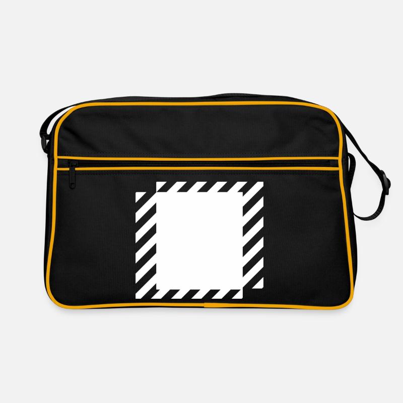 Linien Quadrate Design Retro Tasche