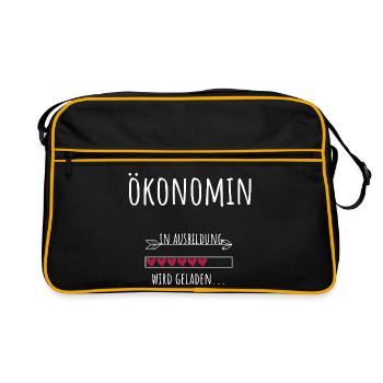 Economics Student Profession Economist - Retro Bag - black/gold - Front