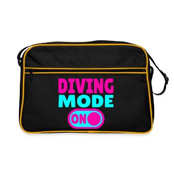 Mode plongée activé – Tauchen - Sac Retro - noir/or - Devant