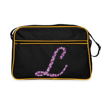 Symphonie des Fleurs - Sac Retro - noir/or - Devant
