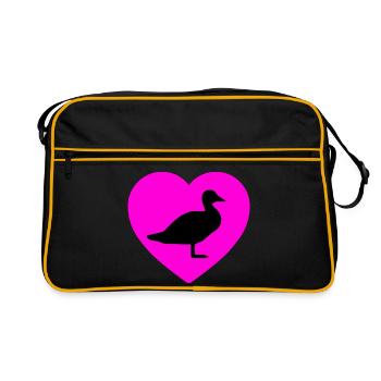 Canard - Sac Retro - noir/or - Devant
