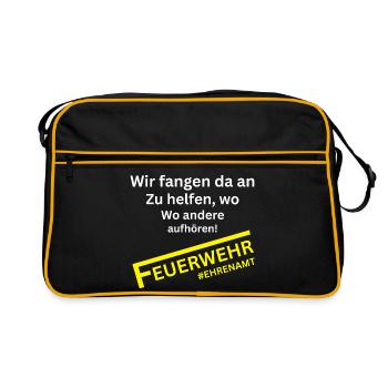 We Catch - Un design amusant pour pêcheurs et pêcheurs - Sac Retro - noir/or - Devant