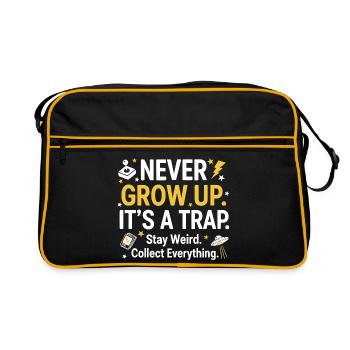 Grow Up Kidult Retro Collector - Retro Bag - black/gold - Front