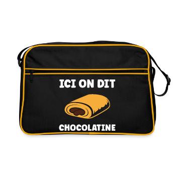 chocolatine - Sac Retro - noir/or - Devant
