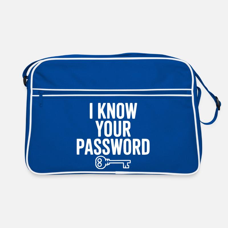I Know Your Password Retro Bag