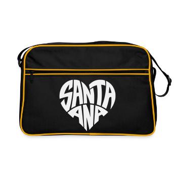 Faute de frappe de cœur à Santa Ana - Sac Retro - noir/or - Devant