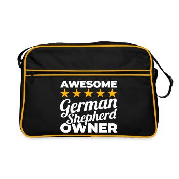 Great German Shepherd owner - Retro Bag - black/gold - Front