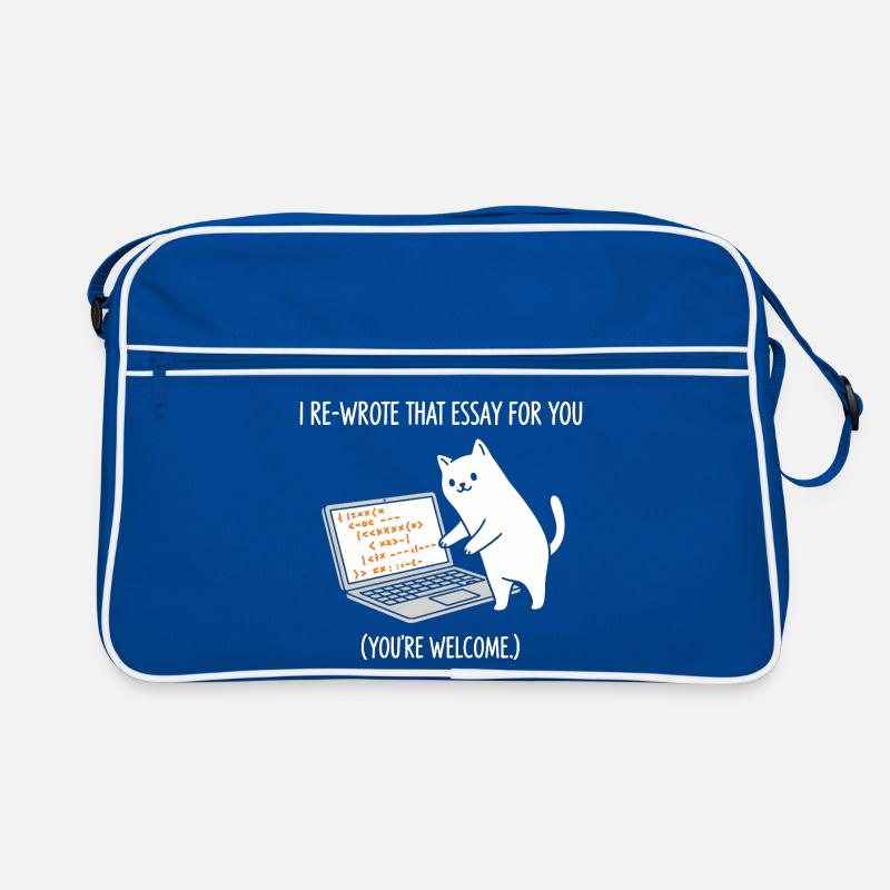 Code cat explique les tâches Sac Retro