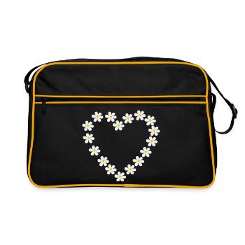 Daisy Heart Design - Retro Bag - black/gold - Front