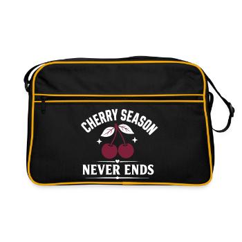 Cherry Season Never Ends - Retro Bag - black/gold - Front
