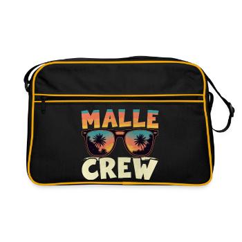 Malle Crew - Retro Bag - black/gold - Front