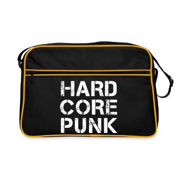 Typographie Hardcore Punk Vieillie - Sac Retro - noir/or - Devant