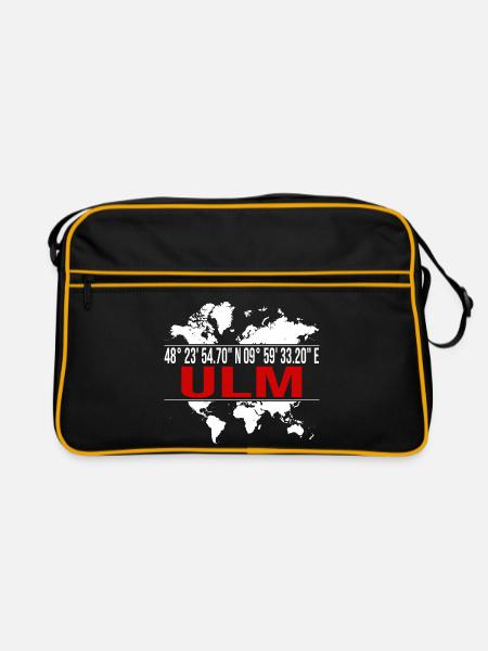 Ulm - Retro Tasche - Schwarz/Gold
