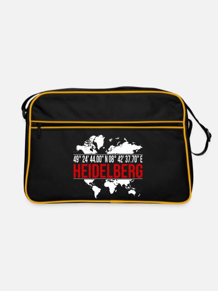 Heidelberg - Retro Tasche - Schwarz/Gold