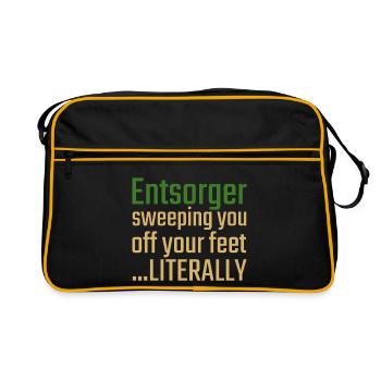 Entsorger Valentinstag Sweeping you - Retro Tasche - Schwarz/Gold - Vorne