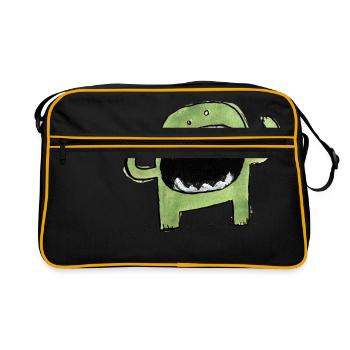 Petit monstre - Sac Retro - noir/or - Devant
