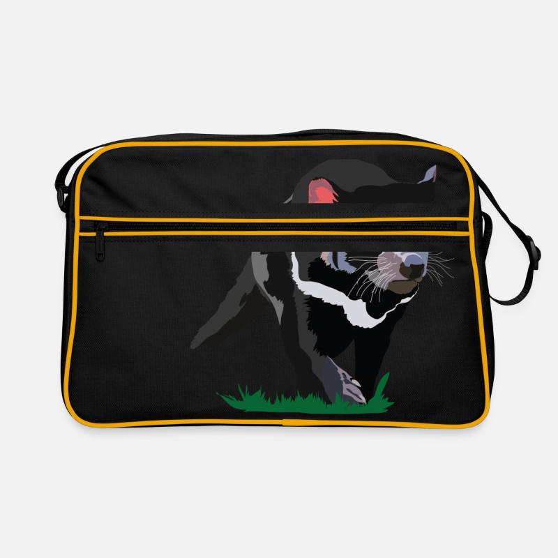 Beutelteufel - Retro Tasche - Schwarz/Gold
