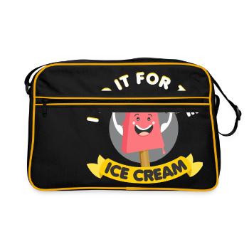 Je le faire pour LA GLACE - Sac Retro - noir/or - Devant