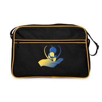 Down syndrome design - Retro Bag - black/gold - Front