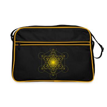Cube de Phi Metatron - Sac Retro - noir/or - Devant