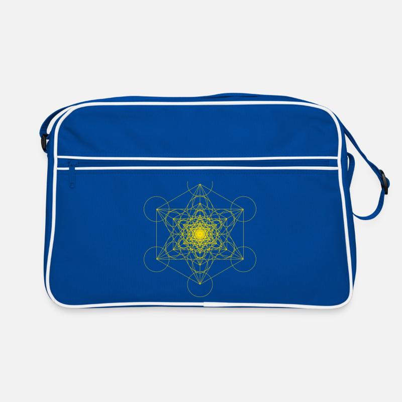 Phi Metatrons Würfel Retro Tasche
