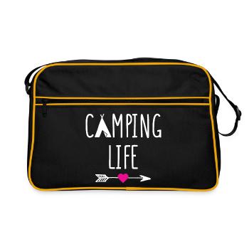 Vie de camping - Sac Retro - noir/or - Devant