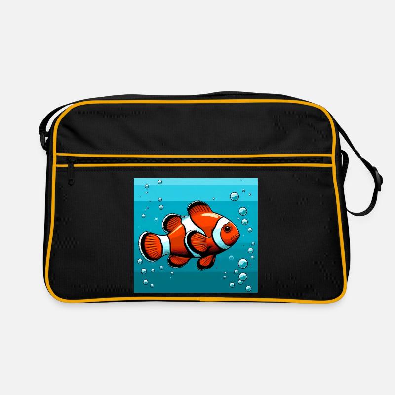 Clownfisch Retro Tasche