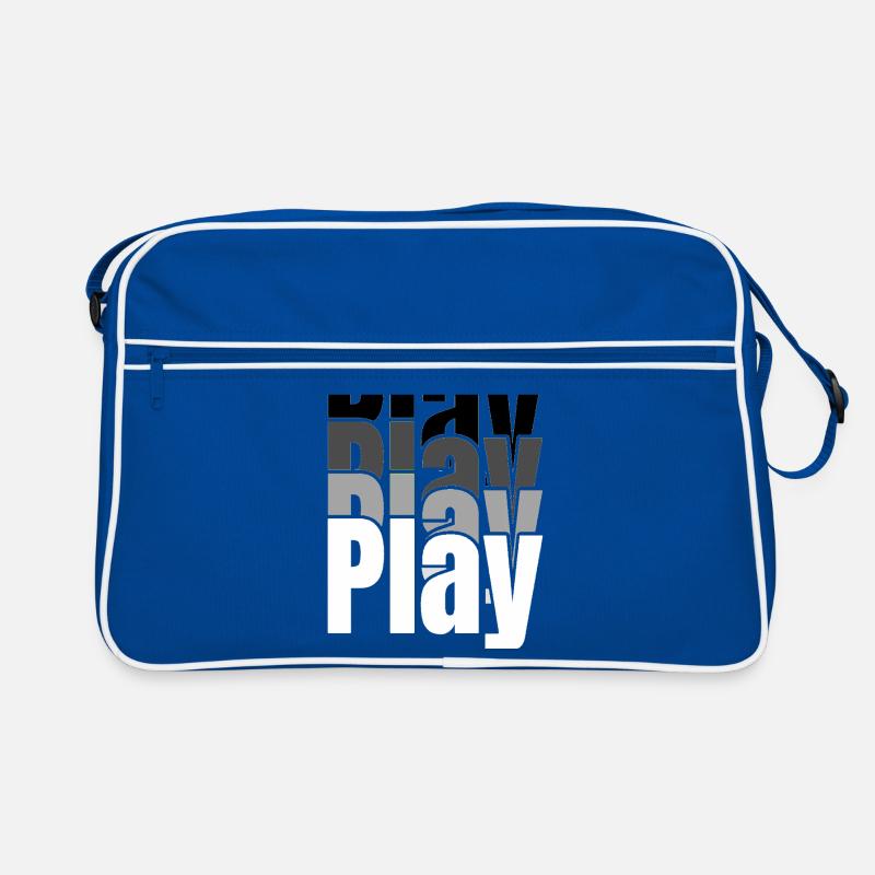 Overlapping Play Typography Retro Bag