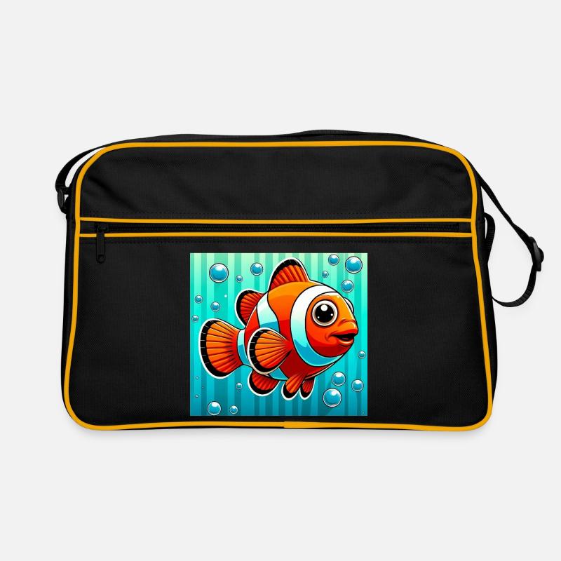 Clownfisch Retro Tasche