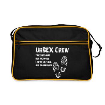 URBEX Crew Urban Explorer Ruins Schleicher - Retro Bag - black/gold - Front