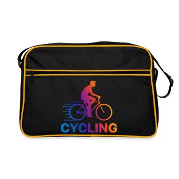 Kinetic Rainbow Cycling - Retro Bag - black/gold - Front