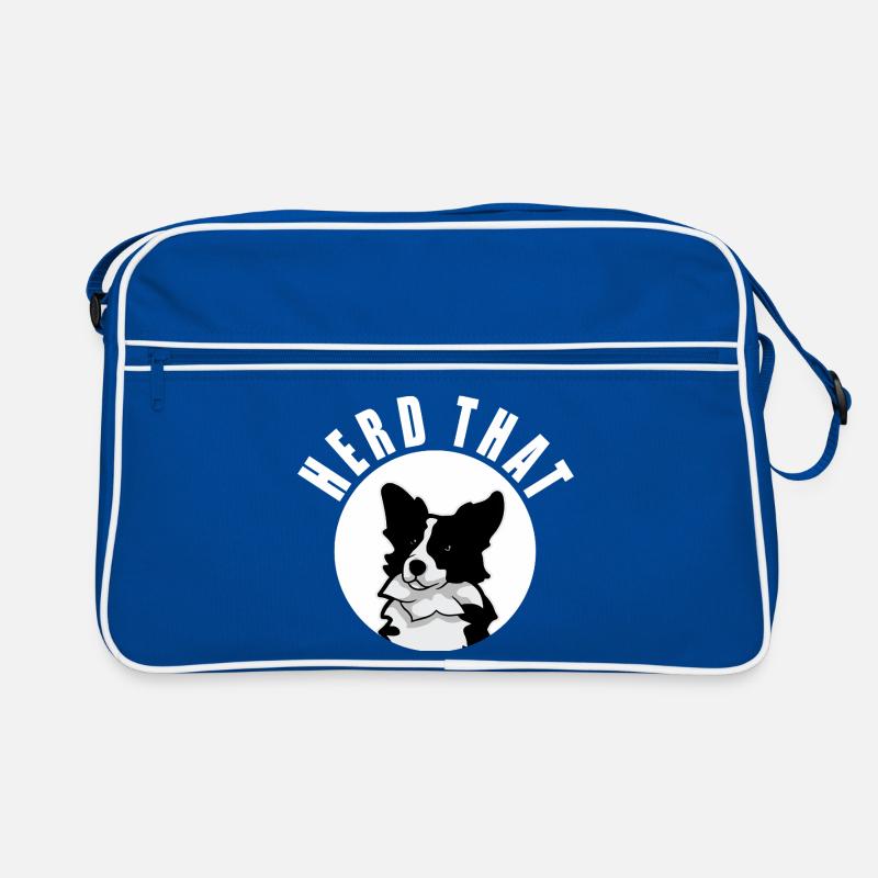 Herd That Funny Border Collie Sheepdog Owner Gift Retro Bag