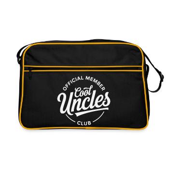 Cool Uncles Club - Retro Tasche - Schwarz/Gold - Vorne