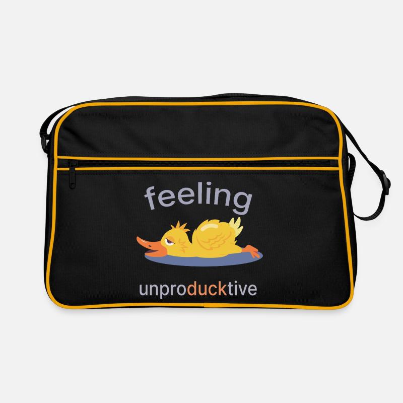 Feeling Unproducktive – Blue Duck Edition Retro Bag