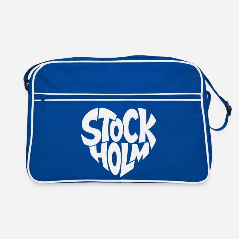 Typographie de Stockholm Suède Sac Retro