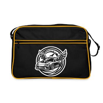 Compteur de réglage de voiture - Sac Retro - noir/or - Devant