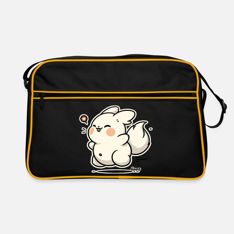 Kawaii Happy Bunny Sticker Retro Bag