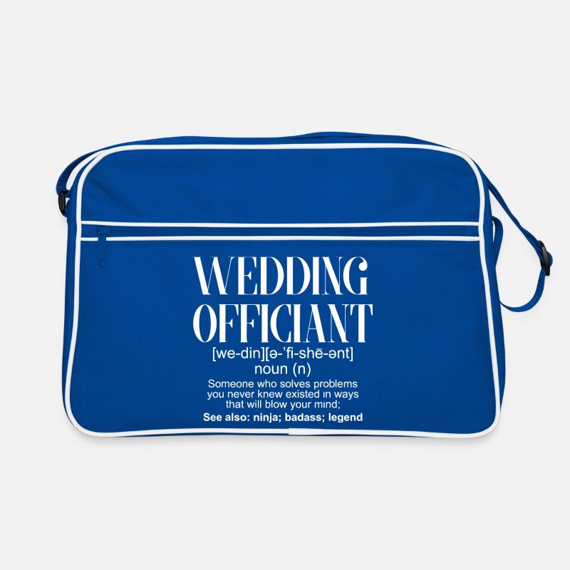 Definition des Hochzeitsbeamten Retro Tasche