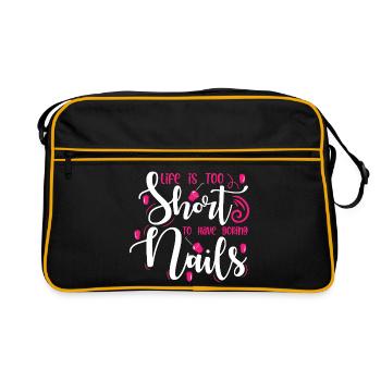 Nail Designer Nail Designer Cosmetics Nail Salon - Retro Bag - black/gold - Front