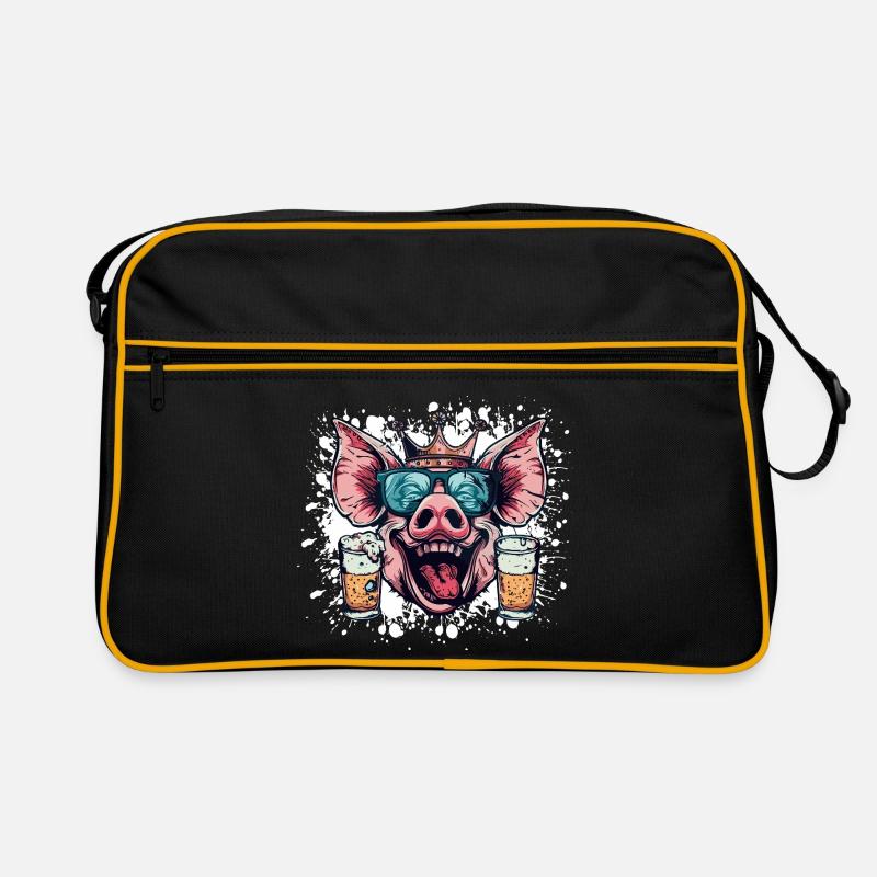 Pork Beer Funny Retro Bag