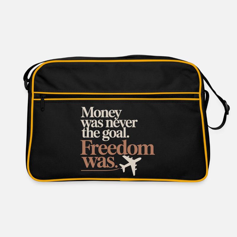 Objectif financier Esprit de liberté Entrepreneur Liberté Sac Retro