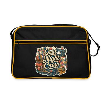 Équipe de Nuit de Patchwork - Sac Retro - noir/or - Devant